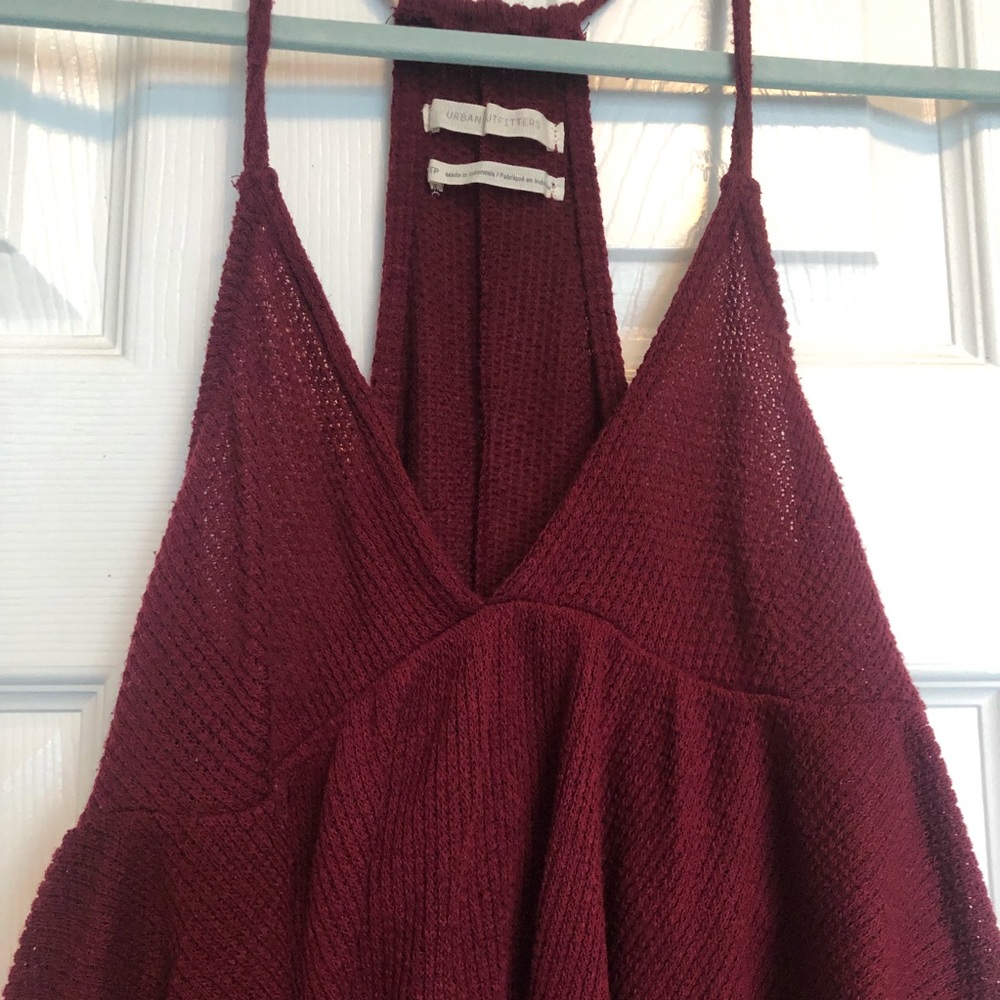 EUC URBAN OUTFITTERS WINE RED TOP
